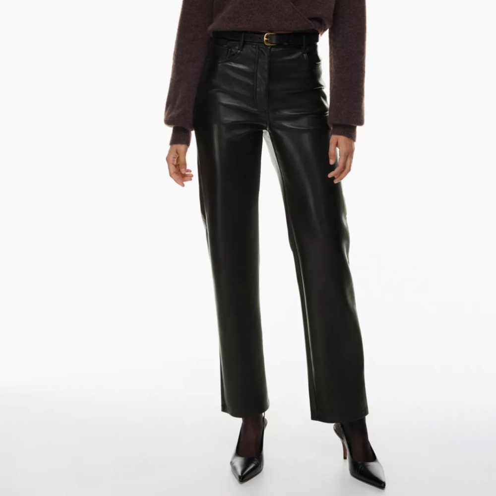 Aritzia Melina Pant Black Wilfred Leather